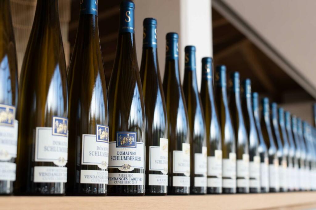 Bouteille animation Visite Découverte Schlumberger vin Alsace