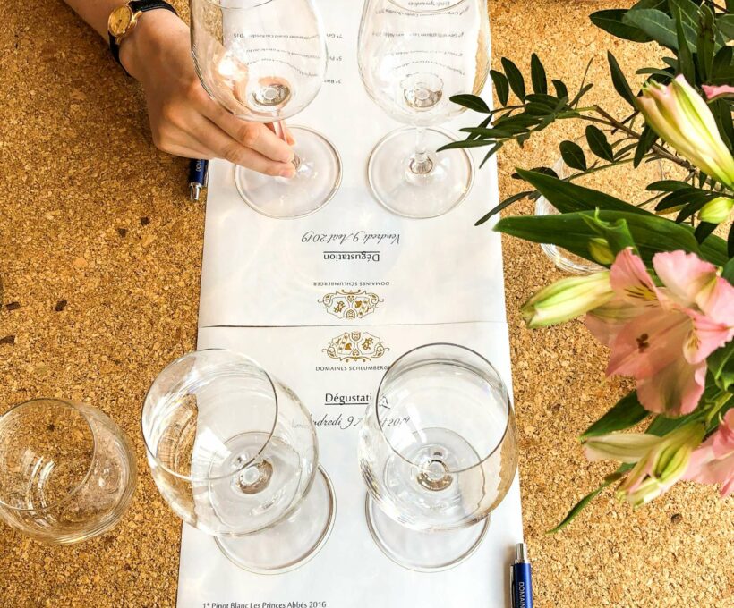 Bouteille animation Visite Découverte Schlumberger vin Alsace