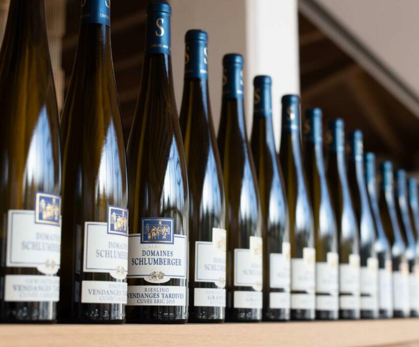 Bouteille animation Visite Découverte Schlumberger vin Alsace